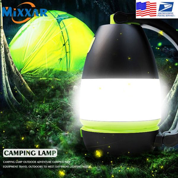 

multi function outdoor camping lantern led usb rechargeable 3 in1 table desk lamp power bank output portable lanterns