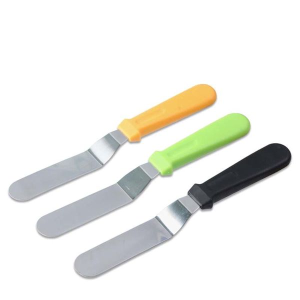 

inches cake spatula stainless steel cream curvature butter icing knife smoother decorating kitchen pastry tools