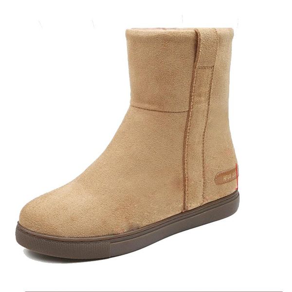 

boots snow inner heightening short tube 2021 winter fashion plus velvet warmth platform women's, Black