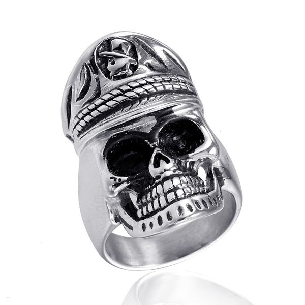 

delicate ring stainless steel jewelry skull ghost simple fashion, Silver