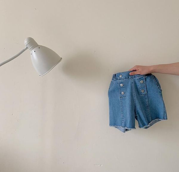 

arrival girls boys denim shorts summer fashion kids 2-7 years cy30, Black