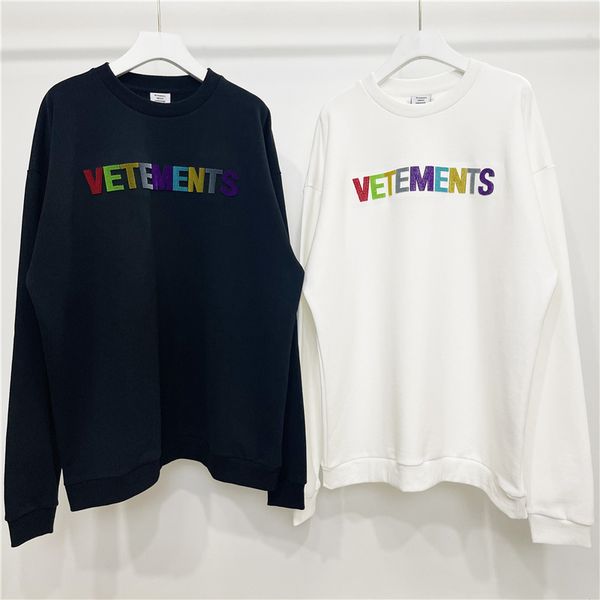 

letter sweatshirt men women 1 heavy fabric hoodie crewneck, Black