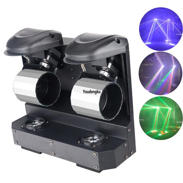 

2 eyes rgbw led double roller scan light bar america dj night club party stage scanner light