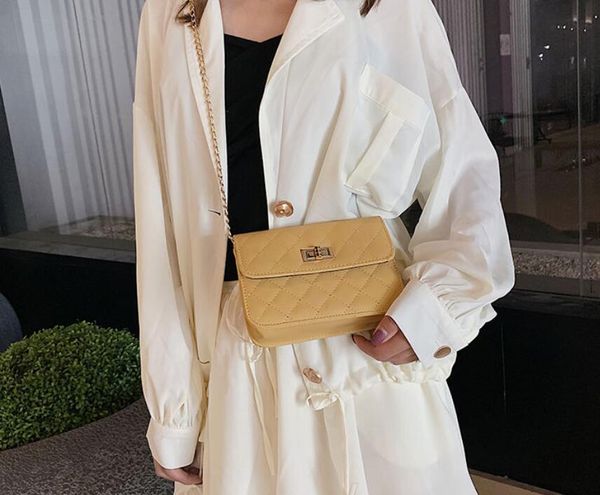 

female fashion chain slung small square bag chain small bag