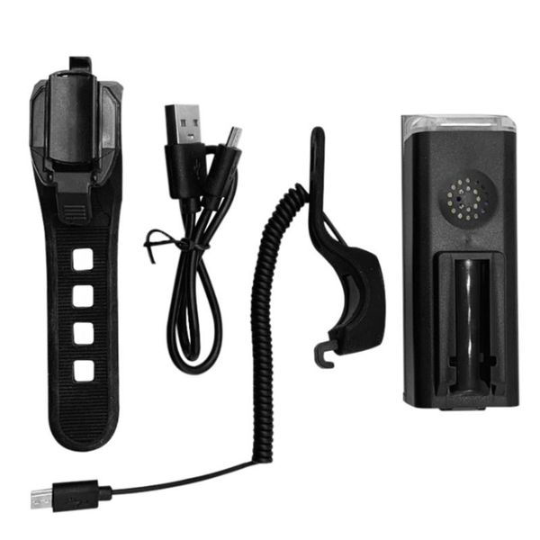 

charging intelligent light sensor bicycle with bell front waterproof head bike lights