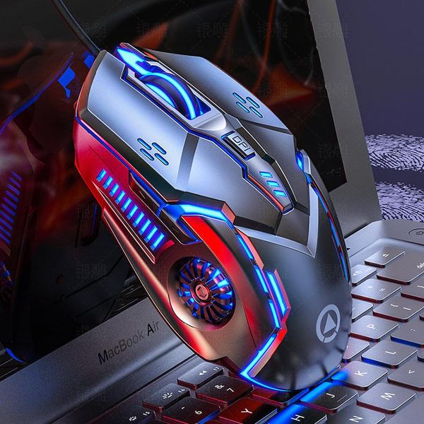 

computer mouse gamer ergonomic gaming usb wired game mause 5500 dpi silent mice with led backlight 6 button for pc laptop