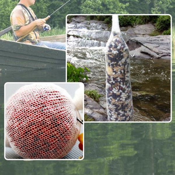 

5m pva soluble fishing net refill stocking feeder trap bait bag protect fishnet m68d accessories