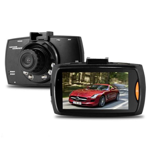 Videocamera per auto G30 2.2 Full HD 1080P DVR per auto Videoregistratore Dash Cam Rilevazione movimento grandangolare da 120 gradi Visione notturna G-Sensor