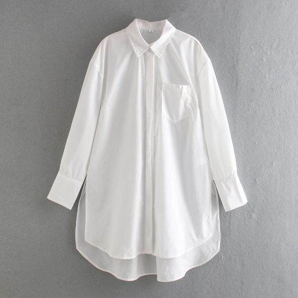 

fashion women single breasted loose white shirt female long sleeve blouse casual lady blusas s8521 women's blouses & shirts