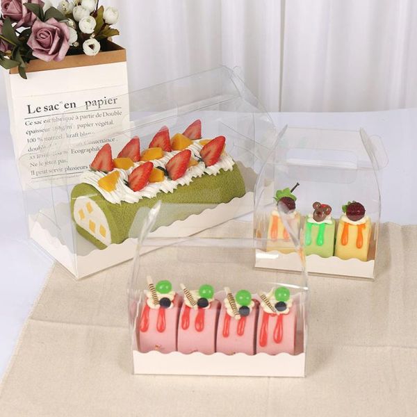 

gift wrap 6pcs paper cake container packaging box for birthday party