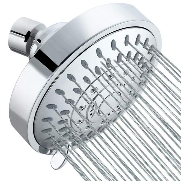 

shower head high pressure rain fixed showerhead rainfall 5setting adjustable metal swivel ball joint - relaxed experience bathroom sets