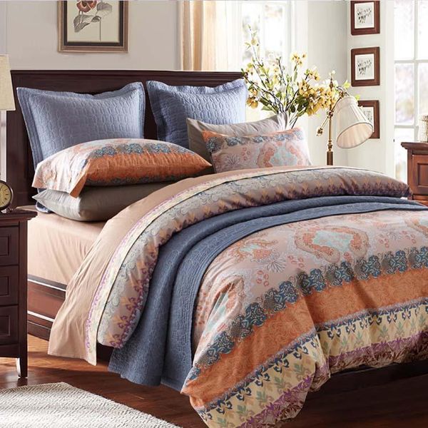 

bedding sets home textiles,2021 100%cotton satin reactive printed discount pillowcase sheet cover bedspread