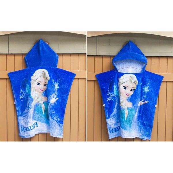 

bathrobe ice snow beauty princess girl snowman baby bathrobe cartoon cape beach towel