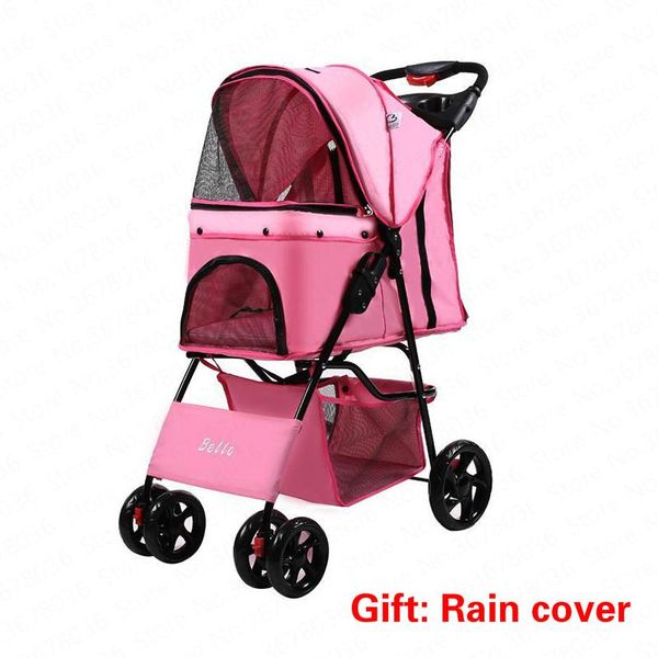 

dog car seat covers lightweight folding pet stroller cat teddy cage four wheel outdoor travel supplies small