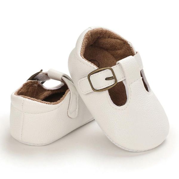 

first walkers toddler baby girls boys 4 colors solid shoes pu leather soft sole non-slip crib spring autumn 0-18m6