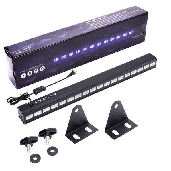 

floodlights 4pcs black lights 18w 27w 36w 54w uv blacklight led wall wash lamp floodlight for christmas halloween party florescent disco