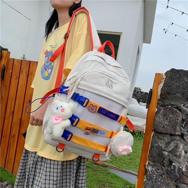 

backpack original brand female college students ins large-capacity school bag korean harajuku ulzzang travel cute