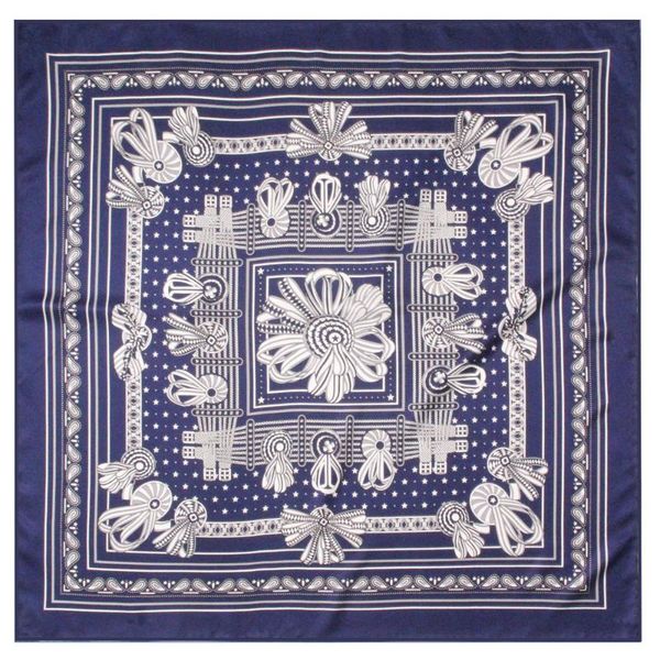 

scarves 90cm manual hand rolled twill silk scarf women belts&flowers square wraps echarpes curled foulards female bandana hijabs, Blue;gray
