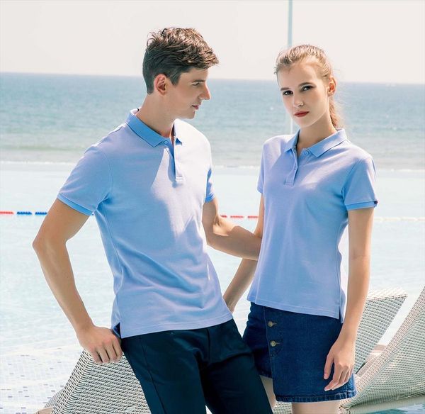 

social shirts brand mens polo golf wholesale fashion working clothes short sleeve solid color cotton wear, White;black