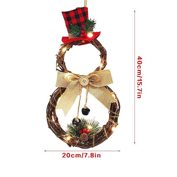 

decorative flowers & wreaths christmas led garland hanging