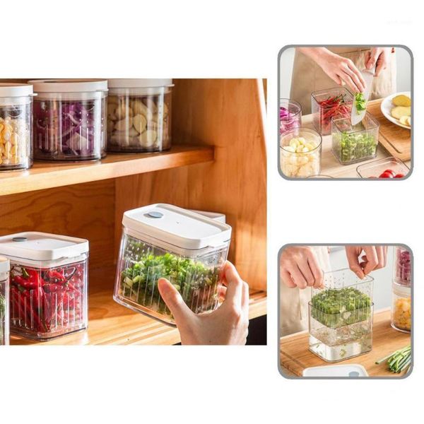 

storage bottles & jars fridge box compact size refrigerator organizer with lid easy clean useful food grade