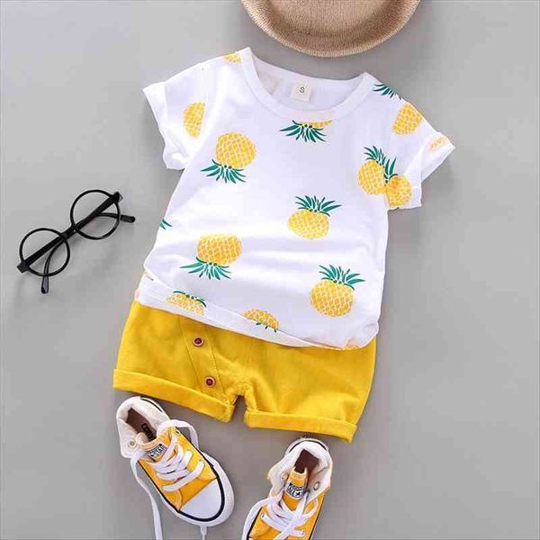 

baby boys girls clothes clothing sets kids children boy t-shirts pants suits summer toddler infant casual tracksuit, White