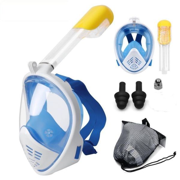 

underwater scuba snorkeling anti fog mask set diving full face respiratory masks safe and waterproof swimming equipment