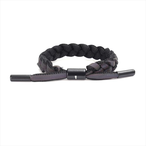 

fashion charm adjustable reflective mens sport bracelet, Black
