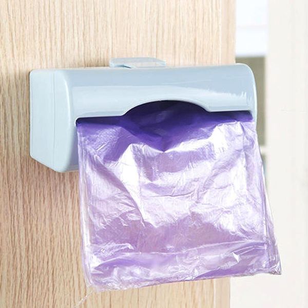

storage bottles & jars 1pc creative punch-kitchen trash bag box useful organizer wall-mounted garbage