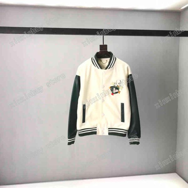 

21ss mens digners ets baseball et towel embroidery letters windbreaker woolen cloth streetwear coats hooded men clothing, Black;brown