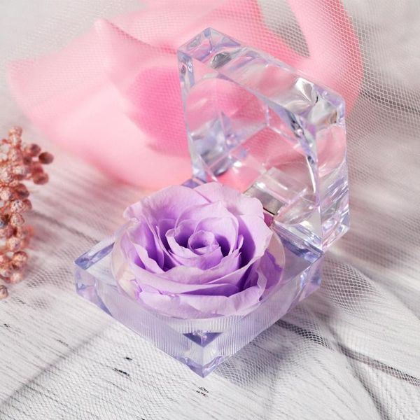 

decorative flowers & wreaths selling preserved flower rose 4.5cm jewelry box mother's day thanksgiving gift valentine's