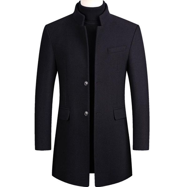 

men's wool & blends men coat winter,mens peacoat,mens cashmere,men coat,wool men,men woolen overcoat,mens coat,winter, Black