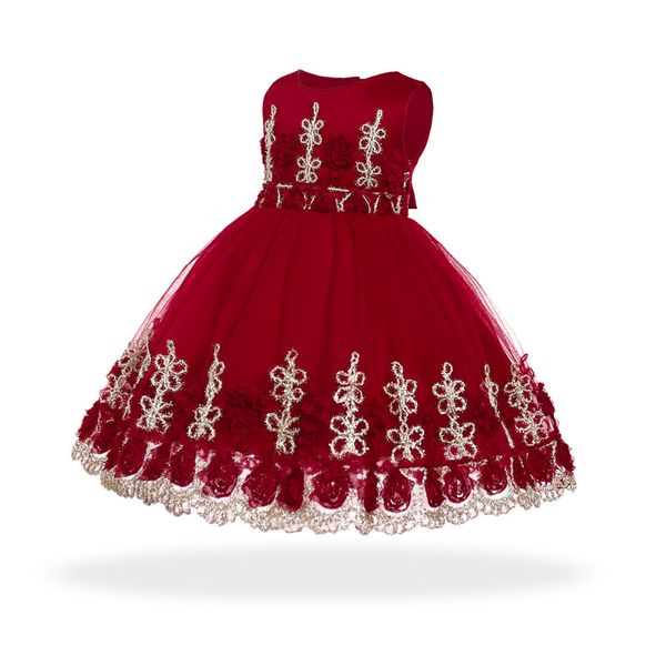 

premium 70% off 1-3 years old baby dress purple baby princess dress color matching yarn, White