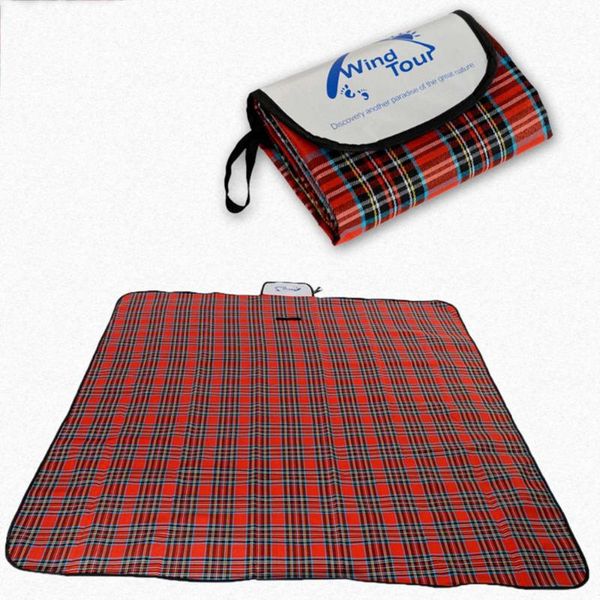 

outdoor pads 7 size beach picnic folding camping mat multiplayer waterproof sleeping pad moistureproof plaid blanket