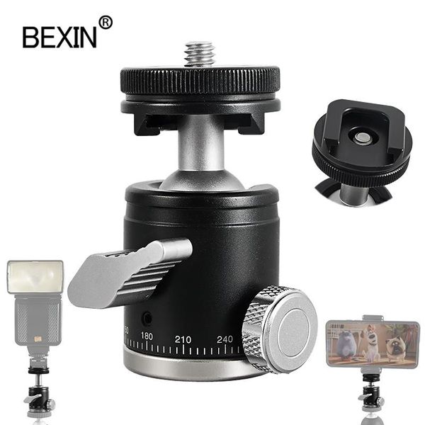 

tripod head 360 panoramic with shoe mount adapter for slr camera flash pan tilt servo heads
