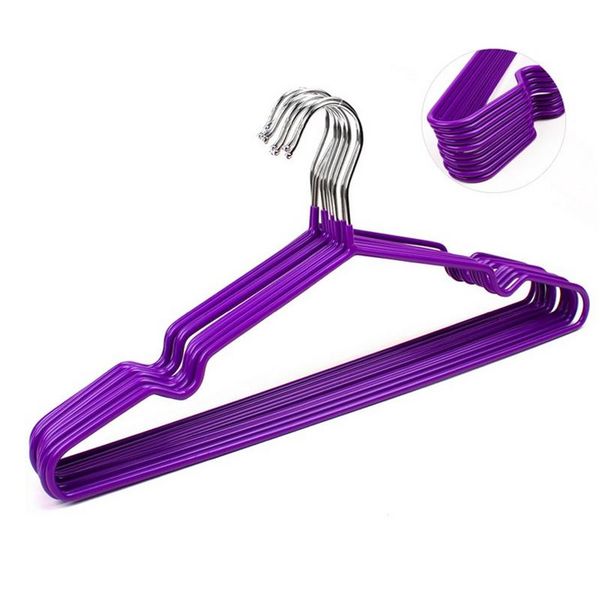 

10pcs velvet clothes hangers suit-shirt pants hook non slip storage organize kit & racks