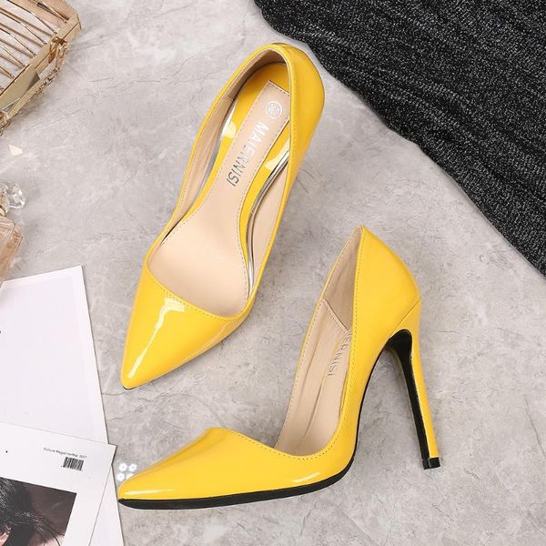 

dress shoes maiernisi plus size 35-46 women pointed toe pumps pu high heels 11cm boat wedding office, Black