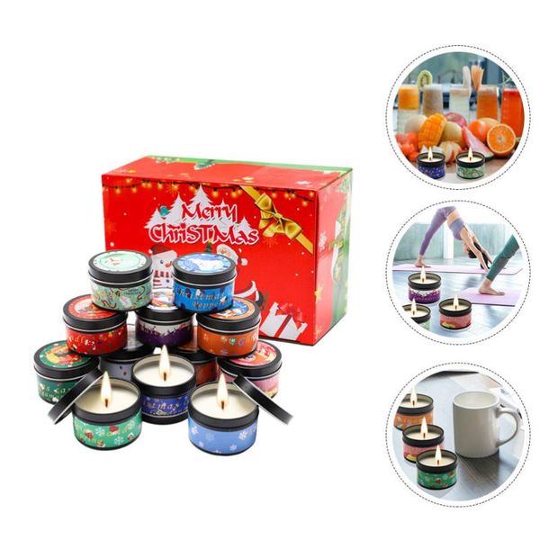 

candles 12pcs home christmas scented xmas gifts soy wax candle