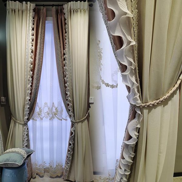 

curtain & drapes curtains for living room dining bedroom french warm romantic princess wind bay window balcony