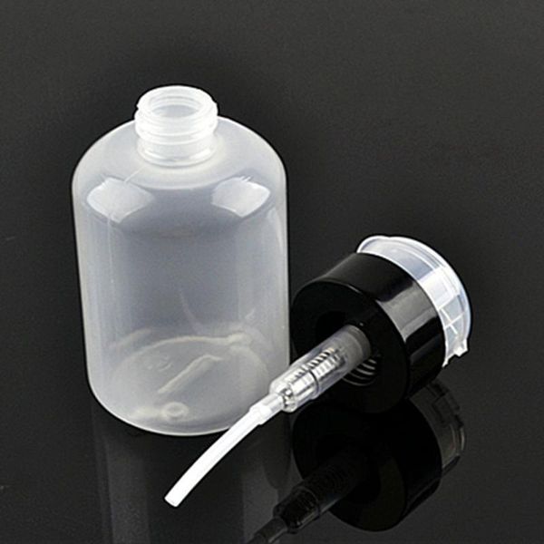 

storage bottles & jars 210ml empty pump dispenser acrylic gel polish remover cleaner liquid container cleanser bottle
