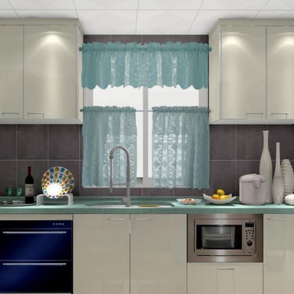 

curtain & drapes kitchen curtains short paragraph transmittance embroidered flowers modern garden style suitable for t