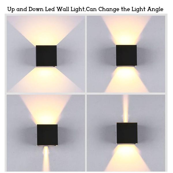 

wall lamp 12w cob led indoor outdoor simple style aluminum lights for bedroom hallway porch balcony home decor