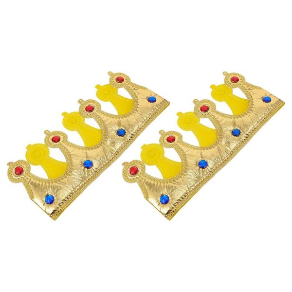 

party hats 2pcs kids king crowns headdress baby crown cake decorations