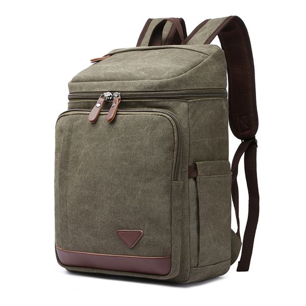 

mu gu canvas leisure backpack large capacity men's outdoor sports student schoolbag