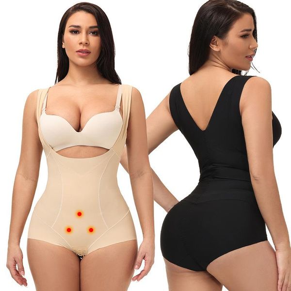

women's shapers bodies for women shapewear belly slimming bodysuit underwear bulifter lose weight body shaper low back seamless lingeri, Black;white