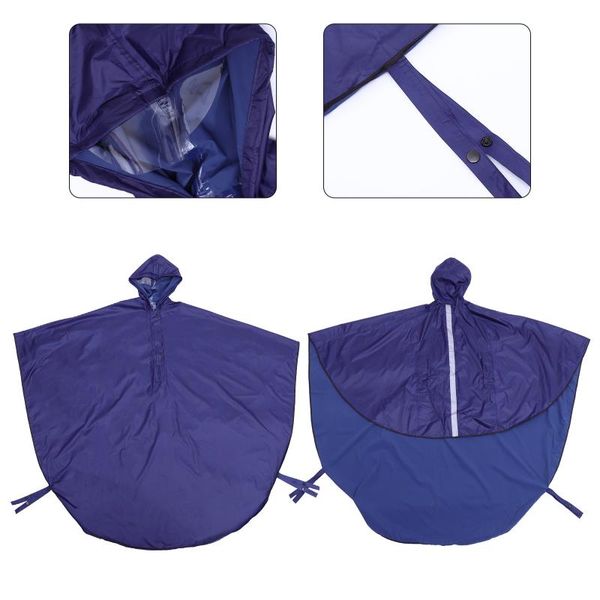 

raincoats 1pc waterproof wheelchair rain coat outdoor cape for the elderly (navy)