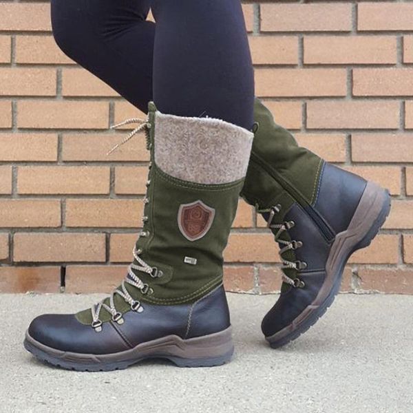 

boots sneakers women big size botas de mujer snow leather casual winter waterproof warm plush, Black