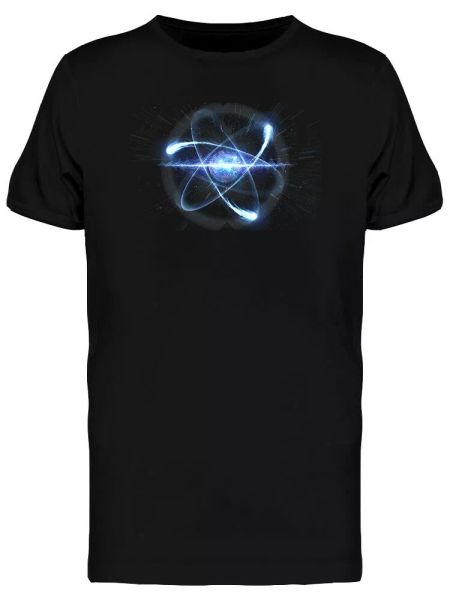 

Blue Atom Particle Men's Tee -Image by Shutterstock, White;black