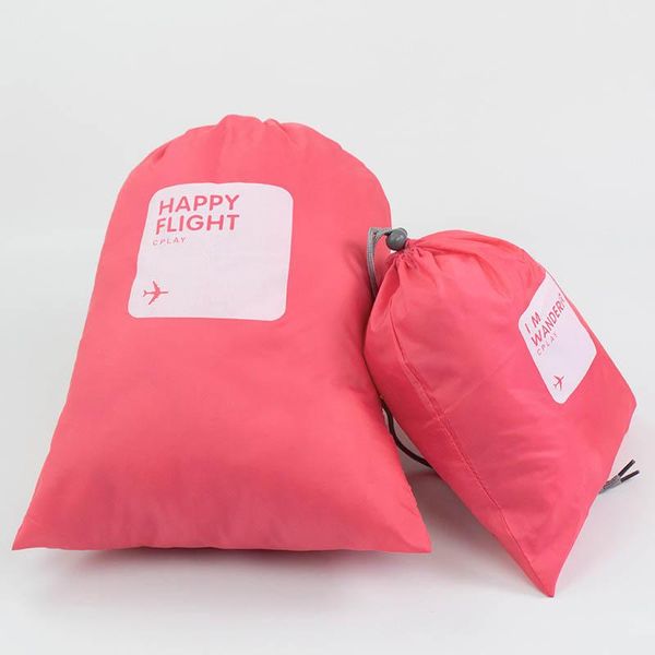

storage bags drawstring home bag travel accessories nylon waterproof portable multifunction 4pcs dustproof