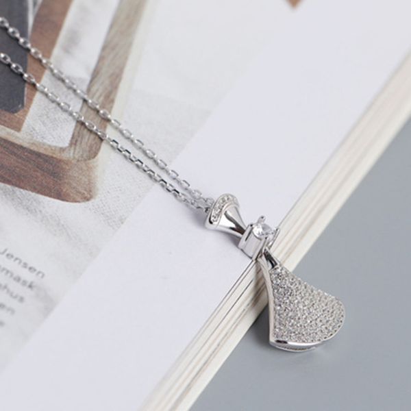 

new brand designer necklace for women bgari divas dream necklaces set with diamonds 18k gold plated high counter quality necklace luxury des, Silver